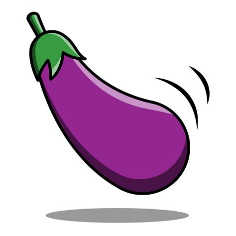 cartoon vector of an eggplant 11271114 Vector Art at Vecteezy