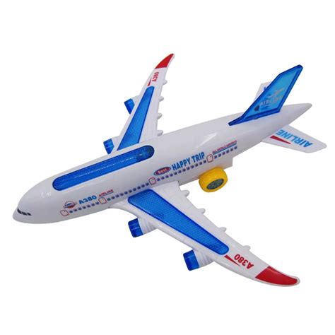 Funny Electric Airplane Toy Child Baby Toys Plane Model Moving Flashing ...