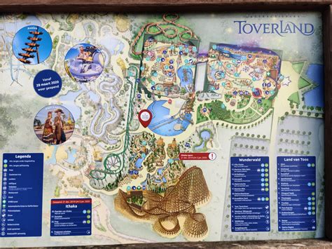 Plattegrond van Toverland in de... - ToverlandFansite