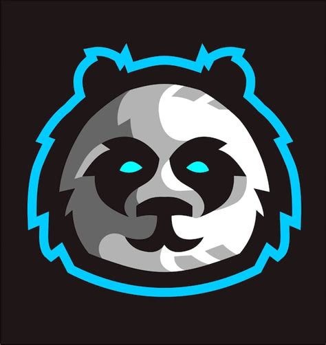 Premium Vector | Panda head mascot gaming logo