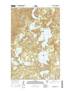 Ice Cracking Lake Topo Map in Becker County, Minnesota