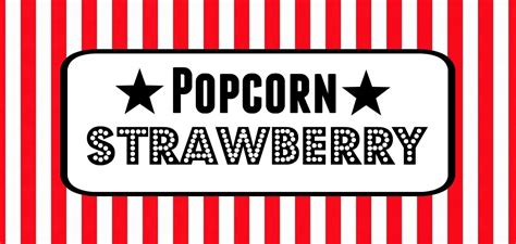 How To Create A Wedding Popcorn Bar | Fun365 - Free Printable Popcorn Bar Labels | Free Printable