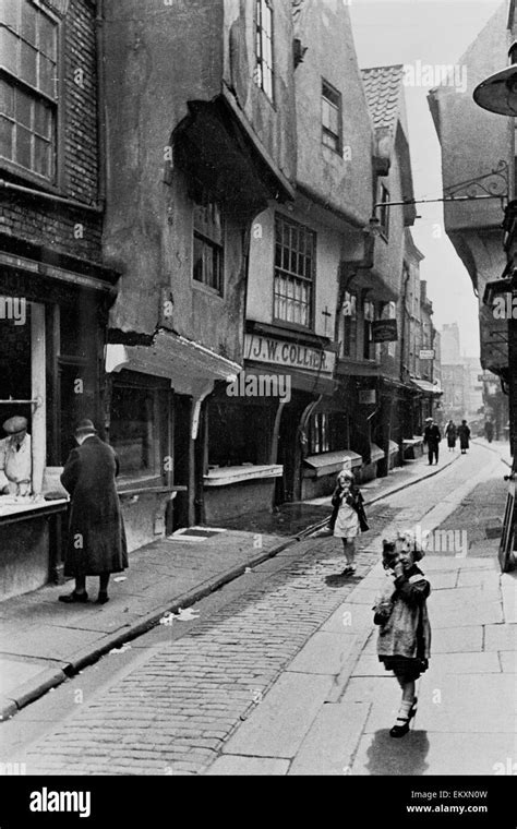 York shambles not new not usa Black and White Stock Photos & Images - Alamy