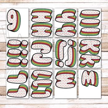 Alphabet & Number Clipart | (3) Sets - Large For Wall & Boards | AL55BOBB-A207-E