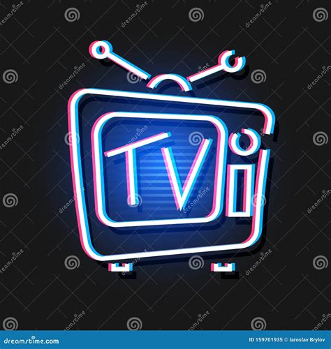 Vintage Hologram Tv. Vector Electronic Background. Illustration Stock ...