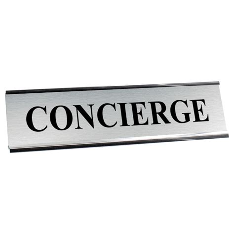 CONCIERGE Desk Plate - Custom Signs