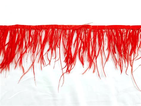 Ostrich Feathers Trim – Red – Habby & Trims