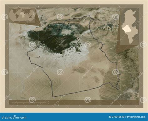 Kebili, Tunisia. High-res Satellite. Capital Stock Illustration - Illustration of zoom, africa ...