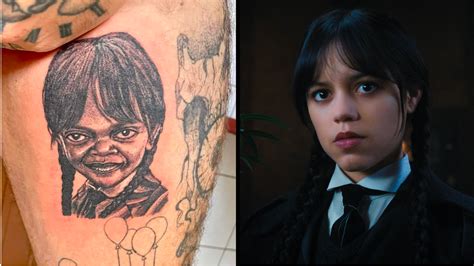 Wednesday Addams Tattoo