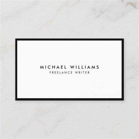 Professional Black and White Business Card | Zazzle in 2022 | White ...