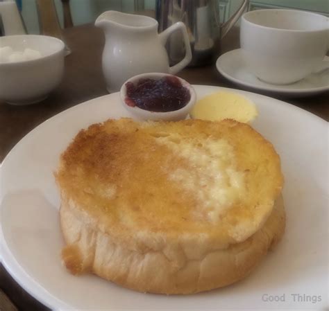 Tea and buns at Sally Lunn's historic eating house in Bath, Somerset