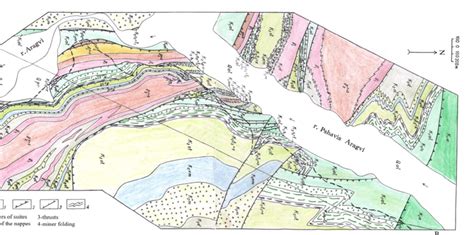 Geological map of the r.Pshavis Aragvi basin | Download Scientific Diagram