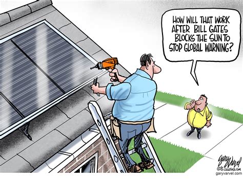 Editorial Cartoon U.S. bill gates solar panel climate change | The Week