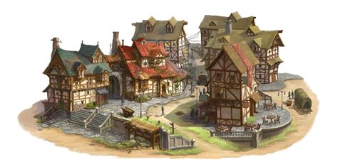 multiplex housing | Fantasy village, Fantasy concept art, Medieval artwork