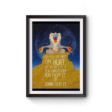 The Lion King Rafiki Quotes Poster