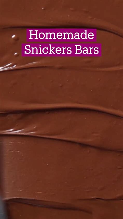 Homemade Chocolate Snickers Bars Recipe