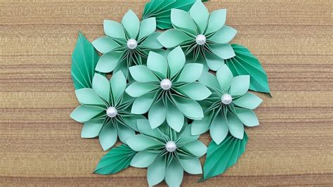 How to make a Paper Flowers Bouquet | Making Paper flower step by step ...