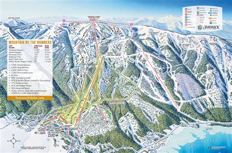 Tamarack Resort Trail Map | SkiCentral.com