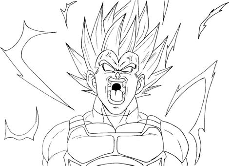 Great Ape Vegeta Coloring Page