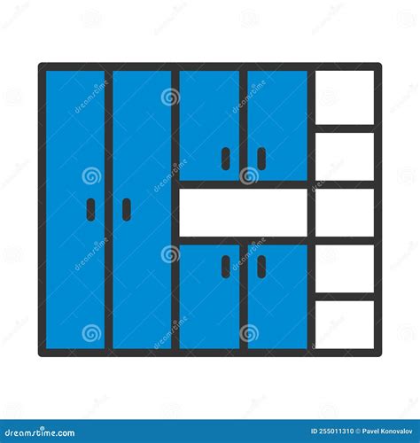 Office Cabinet Icon stock vector. Illustration of furniture - 255011310