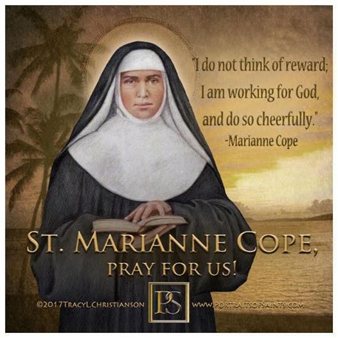 Happy Feast Day Saint Marianne Cope1838 - 1918... - Portraits of Saints