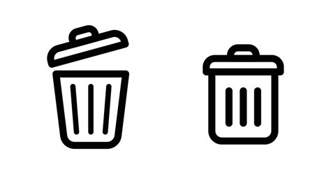 Trash Bin Icon Vector Art, Icons, and Graphics for Free Download