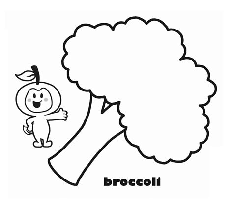 Free Broccoli coloring page - Download, Print or Color Online for Free