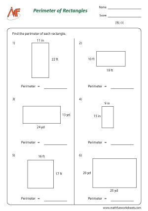 Area & Perimeter Worksheets - Worksheets Library