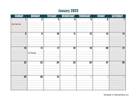 2023 Google Docs Daily Planner - Free Printable Templates