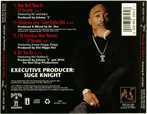 Promo, Import, Retail CD Singles & Albums: 2Pac - How Do U Want It ...