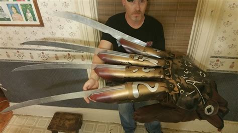 This Fan Just Built the World's Largest Freddy Krueger Glove - Bloody Disgusting