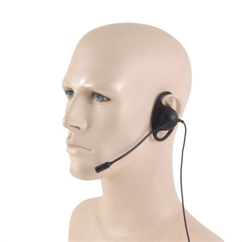 DBT-QX | Basic D Shape Earpiece with Boom Mic for any radio | Wildtalk