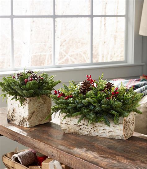 Christmas Yule Log Centerpiece