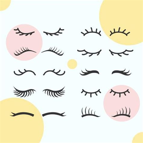 Eyelashes Clipart Set 376295 Vector Art at Vecteezy