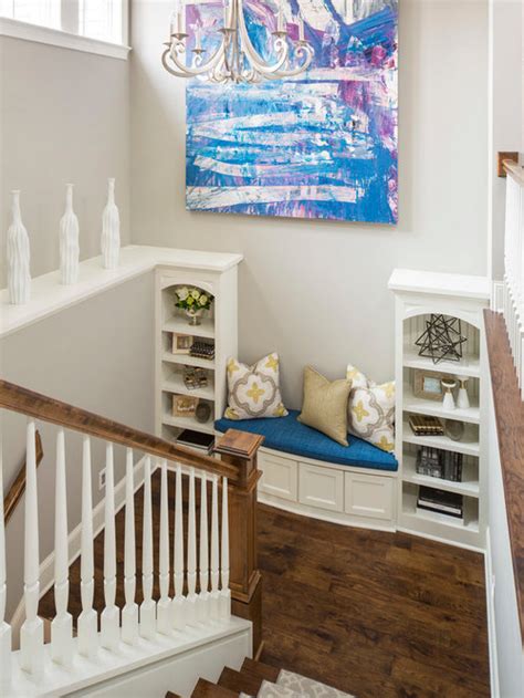 Stair Landing Bench Home Design Ideas, Pictures, Remodel and Decor