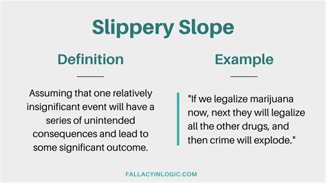 Slippery Slope Fallacy: Definition and Examples - Fallacy In Logic