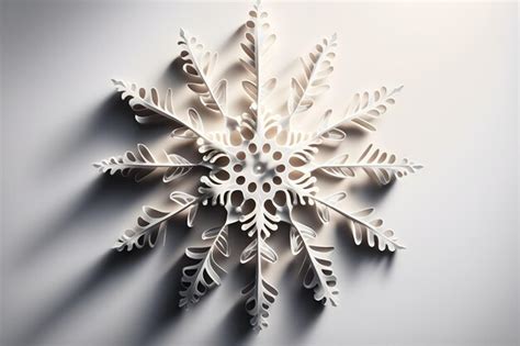 Premium Photo | A paper art snowflake