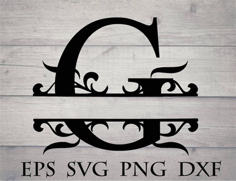 Split Monogram G Svg - 1828+ SVG PNG EPS DXF File - Free SVG Design Cutting And Transparent