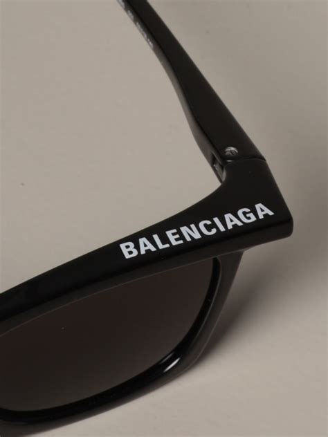 BALENCIAGA: sunglasses in acetate | Glasses Balenciaga Men Black | Glasses Balenciaga BB0099S ...