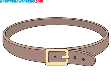 How to Draw a Belt - Easy Drawing Tutorial For Kids | Leather, Belt ...