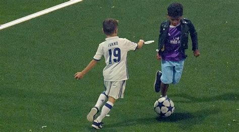 Runs in the family! Cristiano Ronaldo Jr displays dazzling dribbling ...