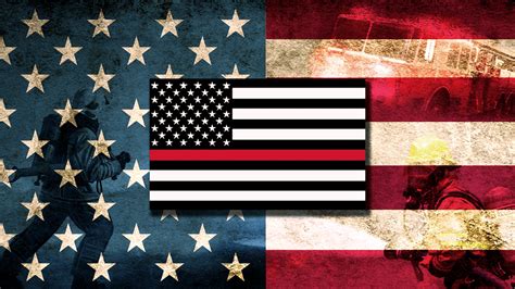 Thin Red Line Flag Computer Wallpapers - Wallpaper Cave