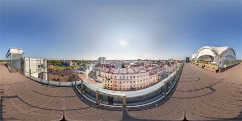 GRODNO, BELARUS - AUGUST, 2018: Full Seamless Spherical Hdri Panorama 360 Degrees Angle View in ...