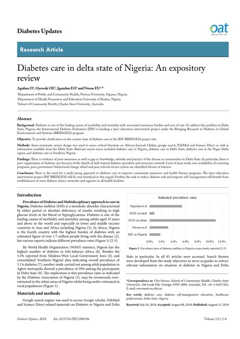 (PDF) Research Article Diabetes Updates Diabetes Updates