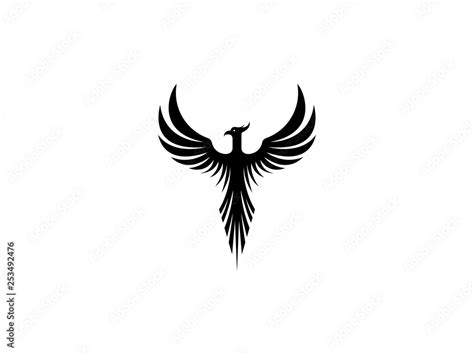 Phoenix symbol vector illustration Stock Vector | Adobe Stock