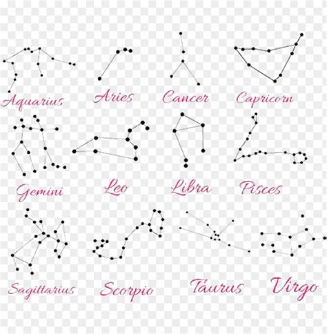 Zodiac Constellations Png Transparent Image - Transparent Background ...