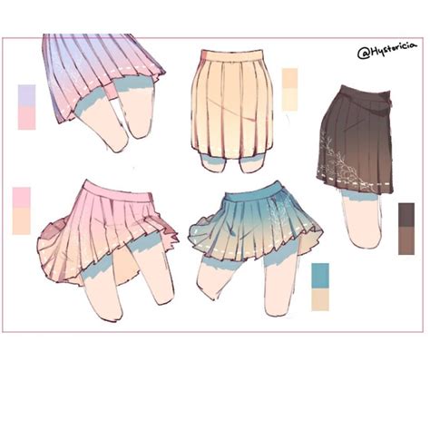 Drawing tips for skirts! . Credit t | Drawings, Art reference, How to draw skirt