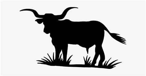 Clip Black And White Longhorn Silhouette Clipart - Cafepress Texas ...