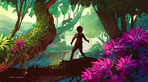 ArtStation - The Jungle Book, Heri Irawan Painting Of Girl, Matte Painting, Environment Concept ...