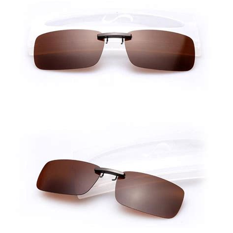 Polarized Sunglasses Clip On Driving Glasses Day Night Vision Lens UV400 | eBay